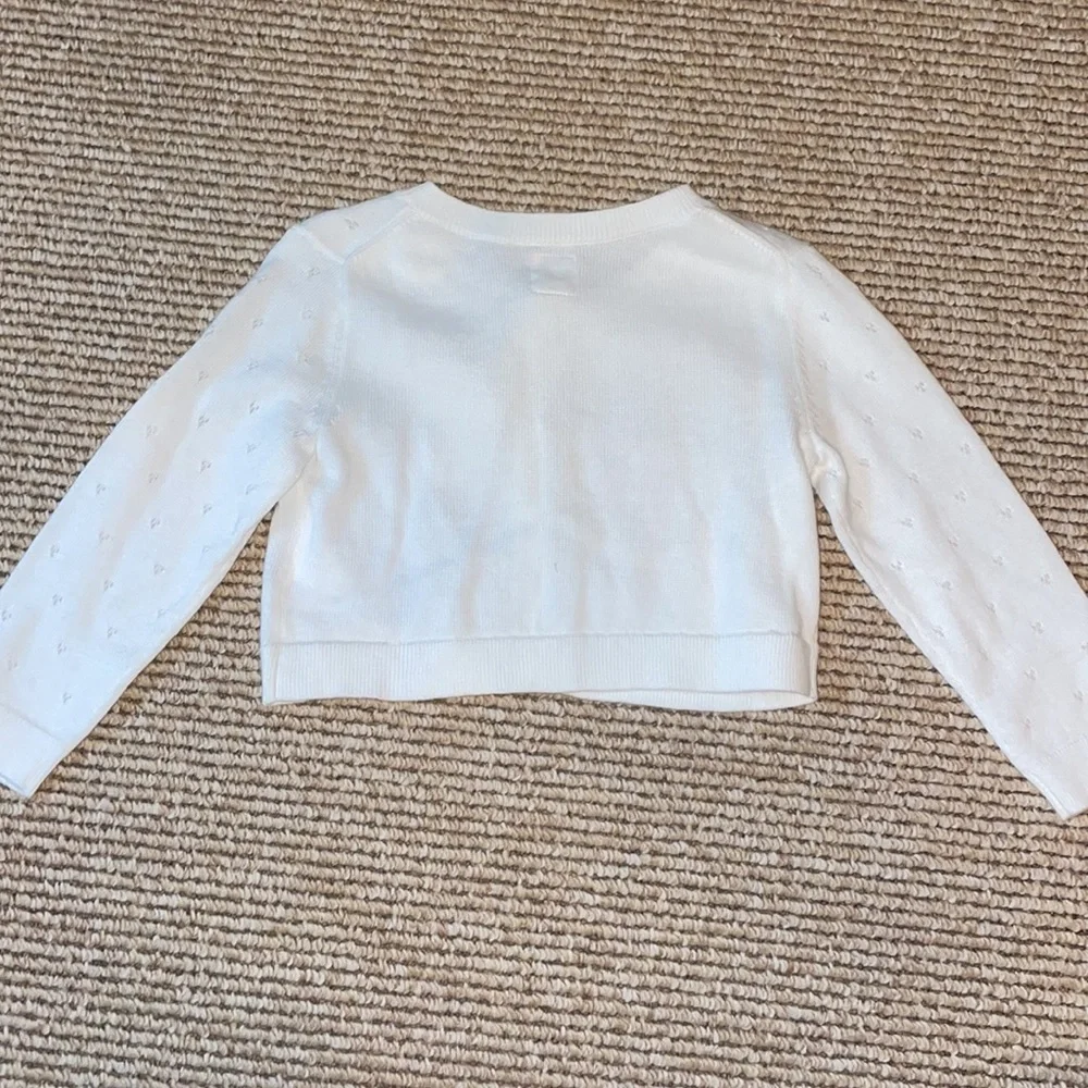 NWT Gap 12-18 month white sweater - Picture 3 of 3